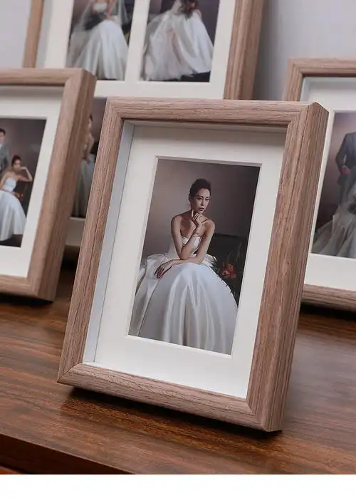 创意相册相框组合框摆台定制6寸婚纱照洗照片做成摆件挂墙三连diy