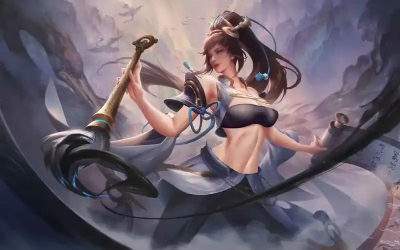 王者荣耀:上官婉儿-惊鸿之笔同人泳装p图