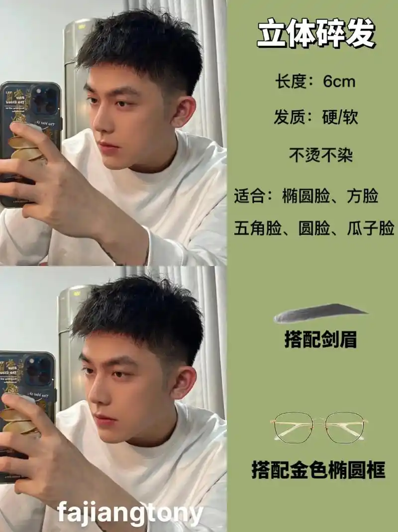 短发发型/男生发型推荐/根据脸型选发型.男士发型参考/男生发 - 抖音