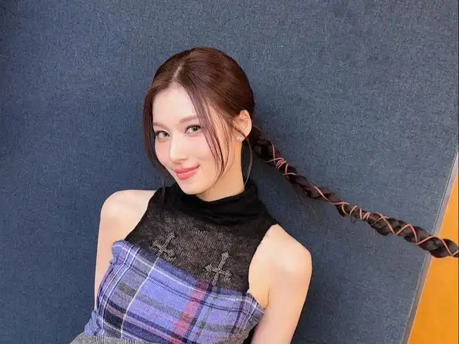 【twice】240311 sana ig更新 适合紫色的纱90喜欢自己的辫子06