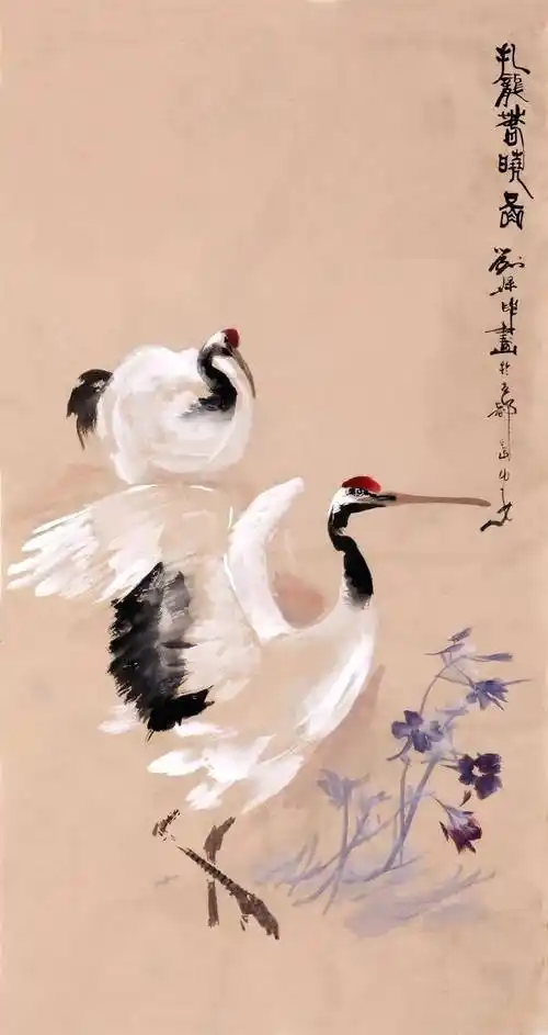 他画的仙鹤太美了