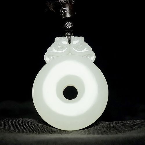 和田玉平安扣吊坠男貔貅玉吊坠女项链男玉扣玉坠女款玉佩玉石吊坠