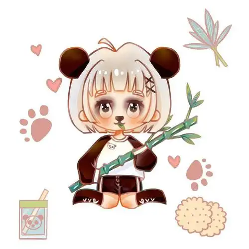 一些动物拟人q版小人