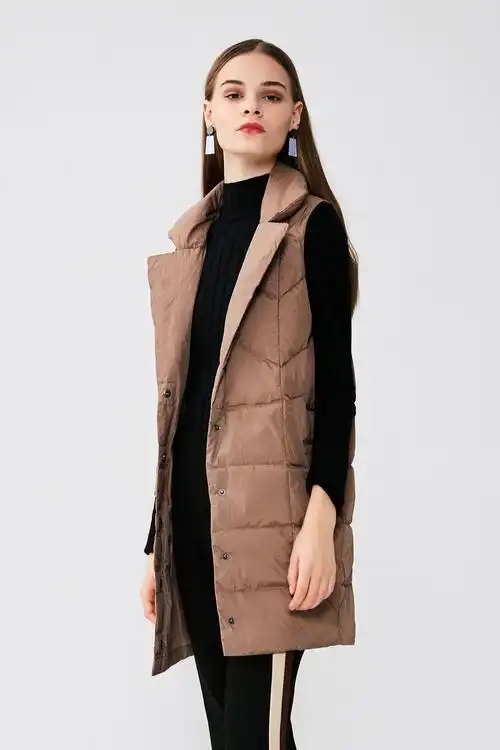 2018新款女装冬装羽绒服时尚休闲中长款修身显瘦欧美风潮流外套