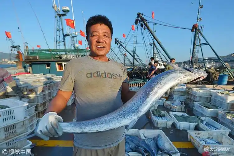 青岛:渔民开海迎丰收 日上岸数万斤