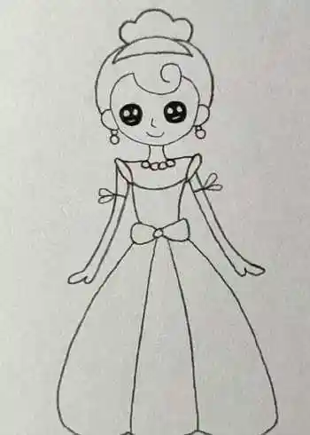 画一个非常好看的小公主,喜欢的朋友一起来学画画吧