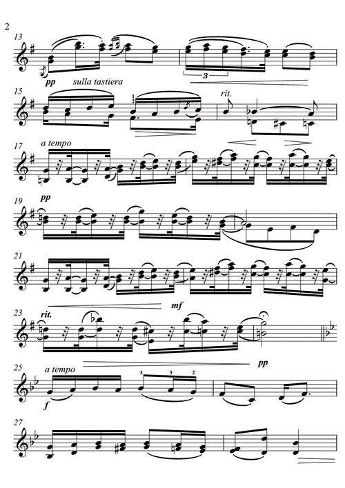 幽默曲 提琴曲谱 德沃夏克 五线谱.pdf 4页