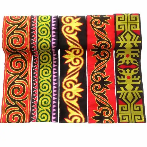 凉山彝族原生态传统衣服花边织带民族风特色火把节花边