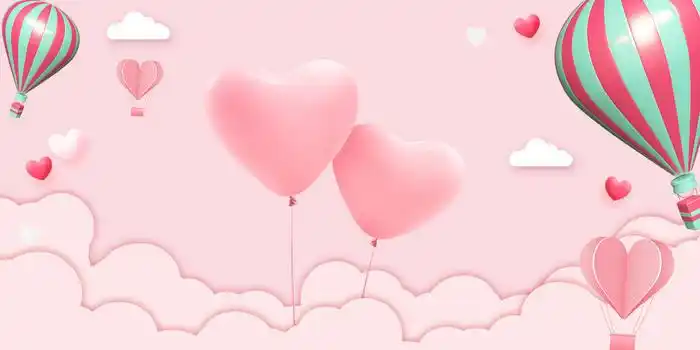 简约浪漫剪纸风小清新背景