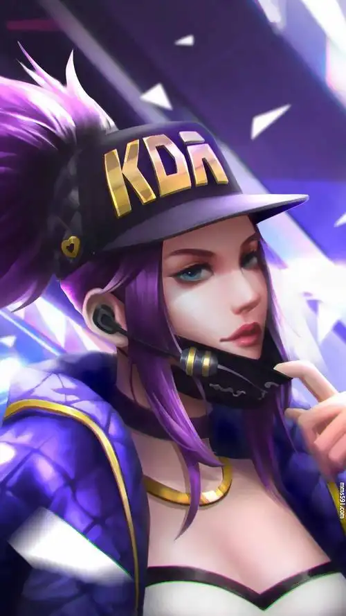 英雄联盟二次元女团kda说唱阿卡丽手机壁纸图片(3)