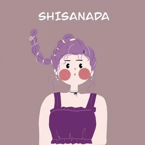 原创插画头像|扎马尾的可爱女生