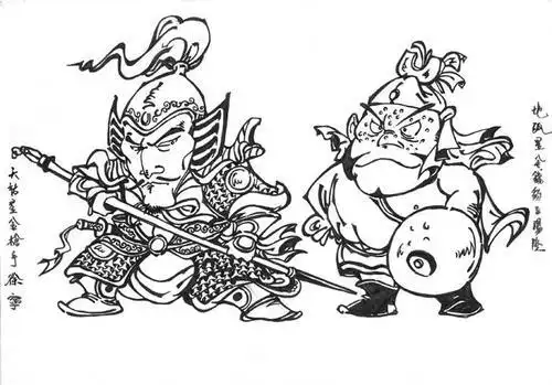 水浒传中108将简笔画