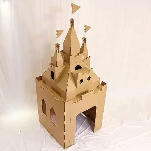 纸箱玩具幼儿园作业儿童益智手工手工制制作小房子儿童帐篷