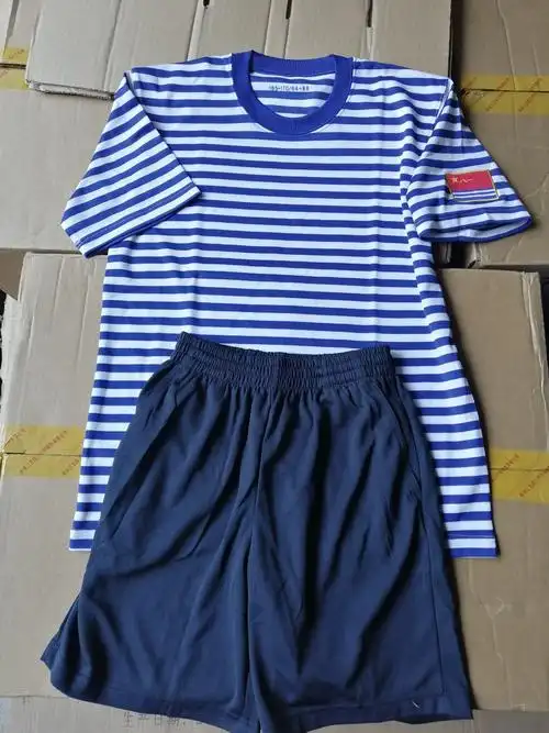 军训服t恤海军衫军旗海魂衫 定制版海魂衫 海体能服军t恤战服装海军