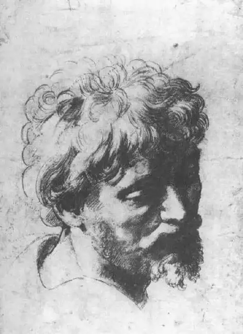 文艺复兴三杰之一,拉斐尔素描手稿 - 聚好画