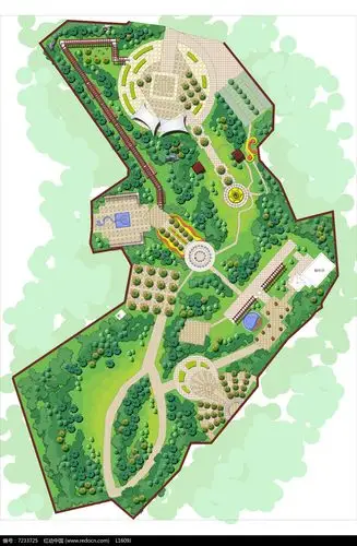 公园广场景观设计彩平图