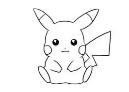 简笔画皮卡丘 简笔画皮卡丘最萌简单