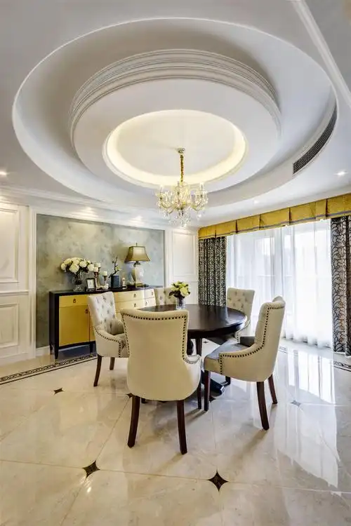 欧式三居装修天花造型设计 天花板欧式