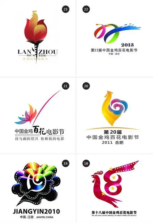 【广州logo设计】第24届金鸡百花电影节logo设计和吉祥物
