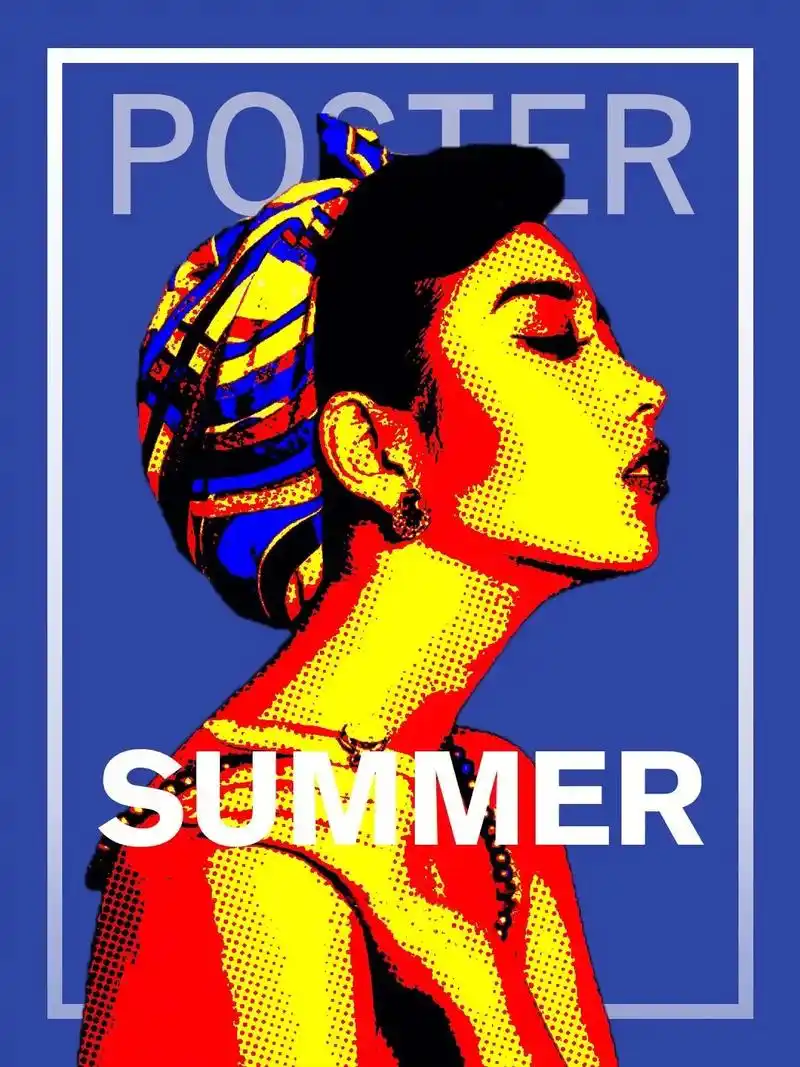 ps海报教程|圆点效果.#ps教程 #创作灵感 #海报设计  - 抖音