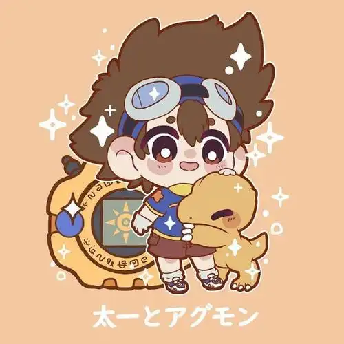 如此可爱的数码宝贝q版同人图有没有唤醒你童年守着电视的回忆呀设计