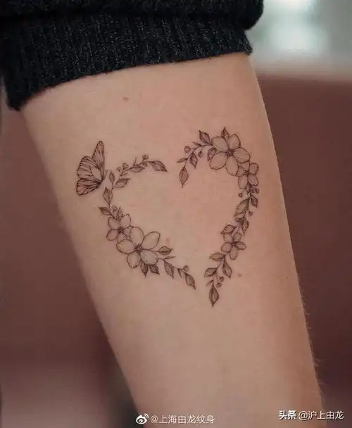 女生小清新纹身图案