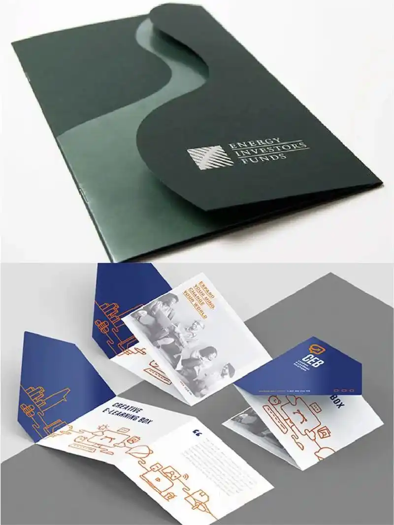 创意折页画册封面设计.创意折页|一组图形创意折页设计|||好 - 抖音