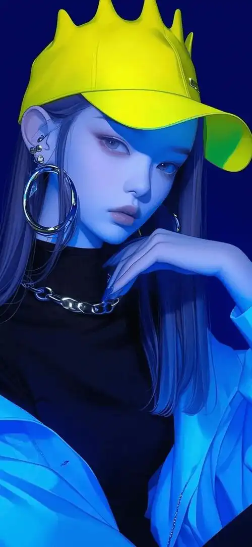 壁纸多巴胺插画女孩壁纸