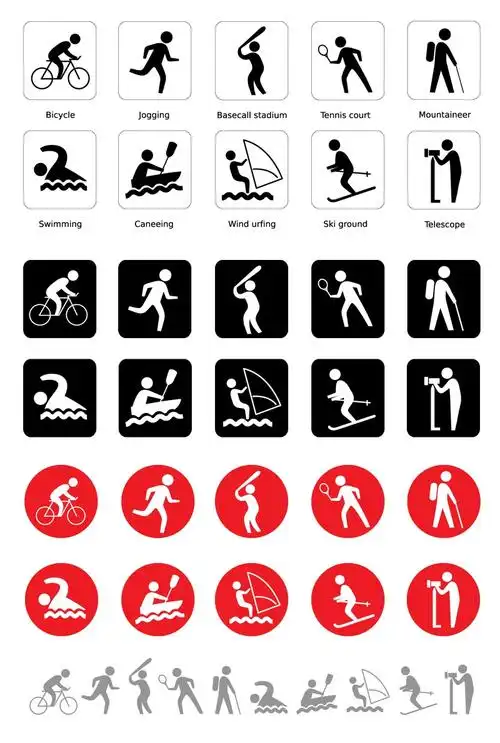 运动图标图片设计模板素材