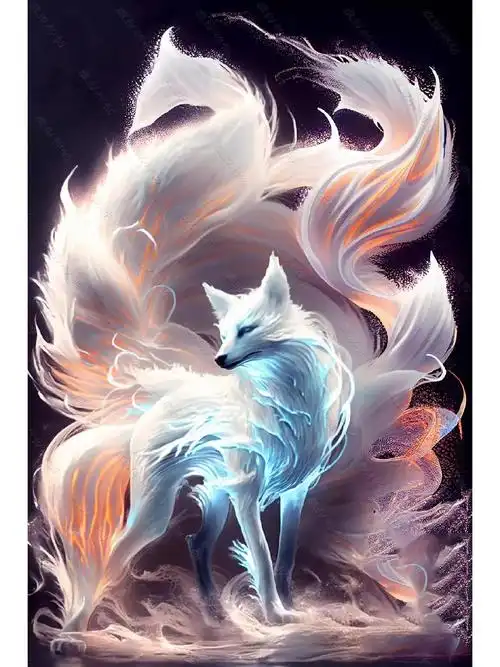 上古神兽,九尾狐,(稀有照片)