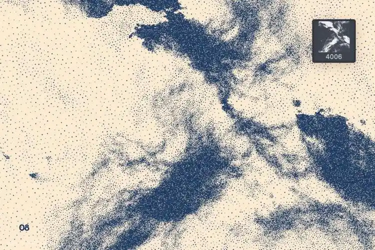 抽象粒状粒子的photoshop噪点笔刷素材