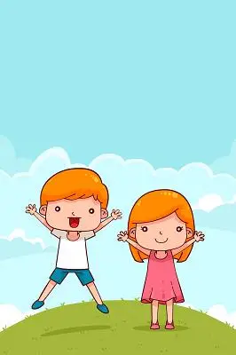 卡通六一儿童节海报背景61儿童节背景