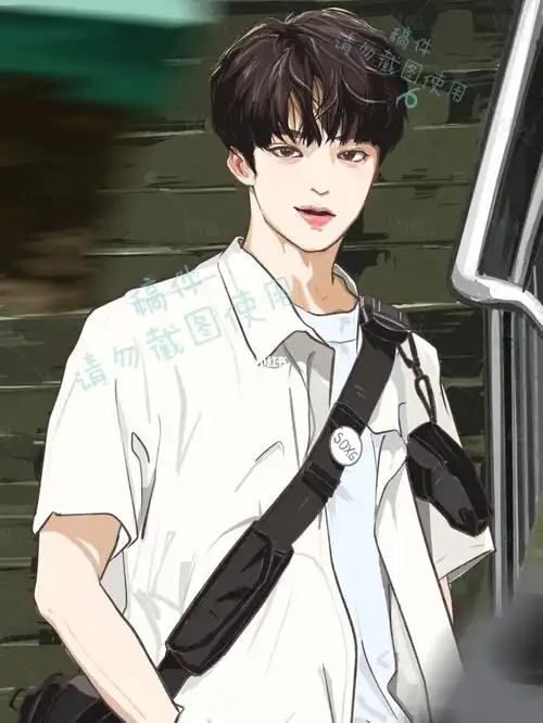 客单画一个小帅哥刘耀文