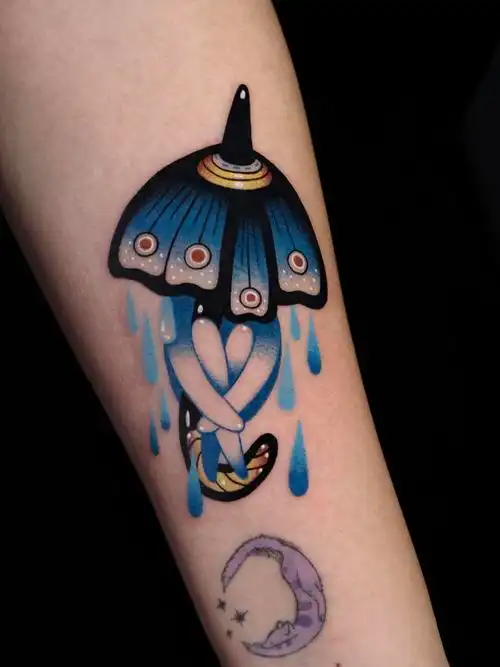 情绪小人|伤心_纹身图案手稿图片_gege的纹身作品集