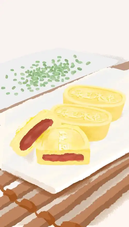 绿豆糕|插画|创作习作|没有肉嘟嘟_原创作品-站酷zcool