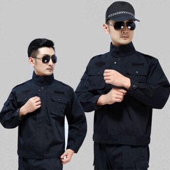 戌卫 99网格执勤服作训执勤服警黑战训服保安作训服男耐磨长袖物业