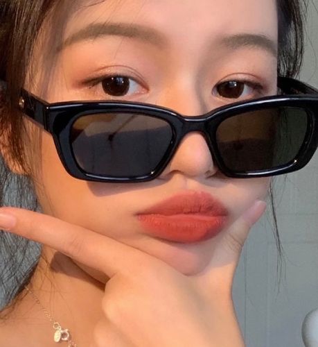 jennie同款墨镜酷黑女潮ins小脸款街拍个性太阳眼镜猫眼豹纹复古