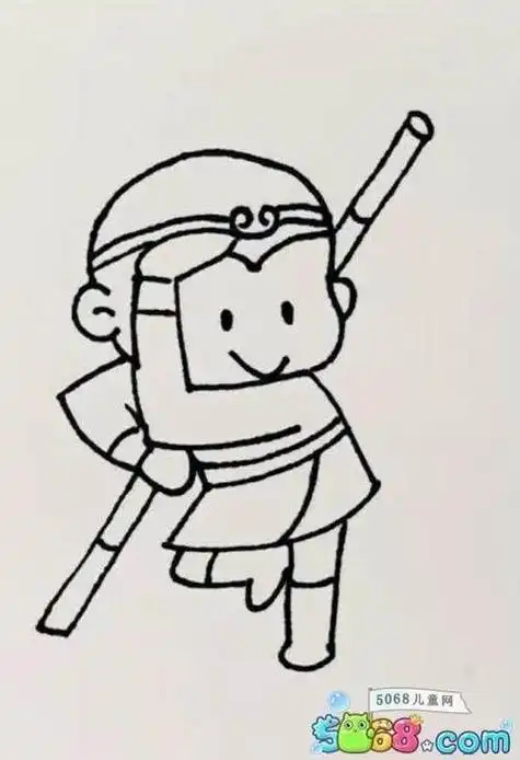 西游记唐僧简笔画西游记唐僧简笔画涂色