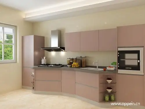 粉色橱柜门效果图大全煮妇们的梦幻厨房