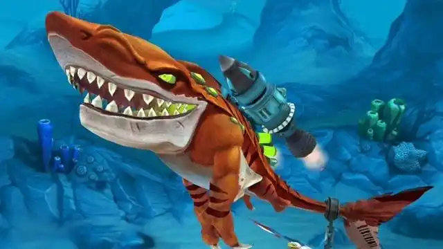 饥饿鲨世界这次来玩原子鲨挑战太平洋的大白鲨