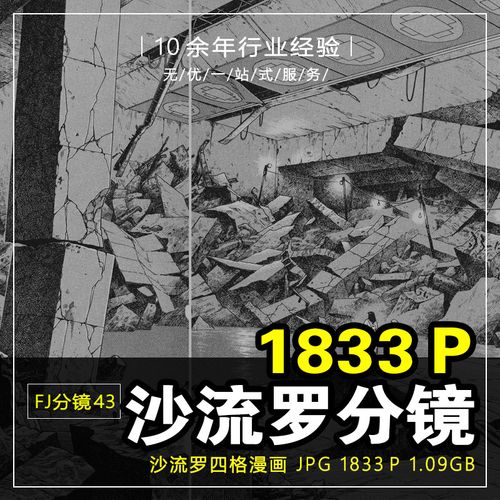 fj分镜43_大友克洋沙流罗高清四格漫画故事版分镜素材参考图库