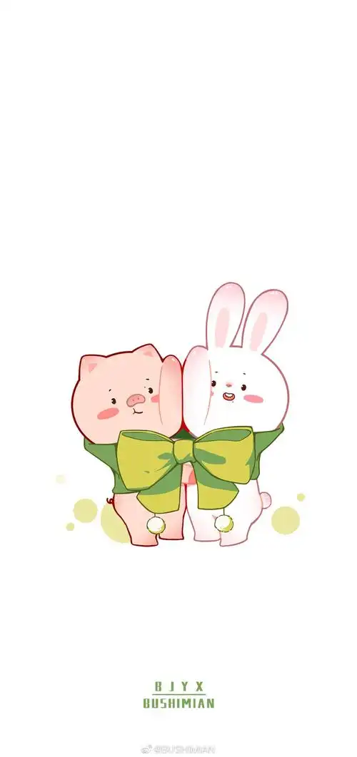 猪兔壁纸