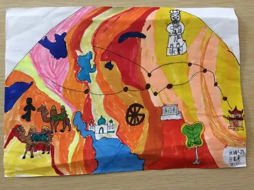 "我们身处什么时空-迁徙"四一班"丝绸之路美术作品展