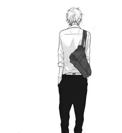 求动漫男生背影,我是渣求易画