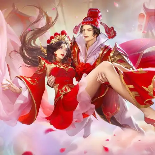 大圣娶亲新款结婚线绣十字绣满绣古风人物点钻画卧室喜庆自己绣