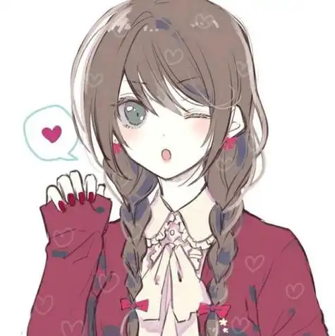 麻花辫漫画女生头像女生头像