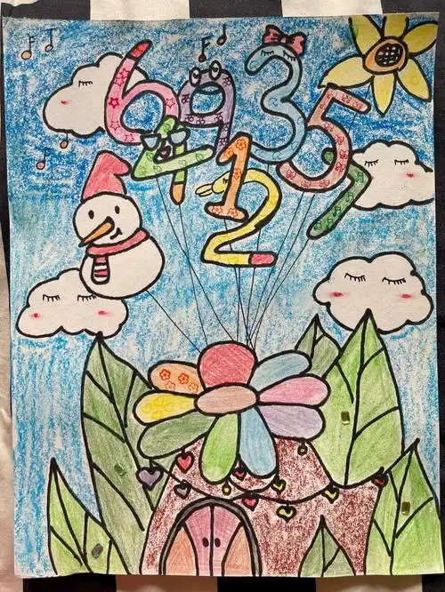 数字气球趣味数字画