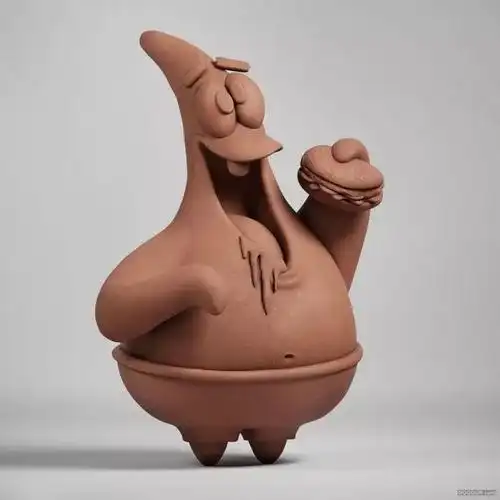 栩栩如生3d泥塑角色造型设计