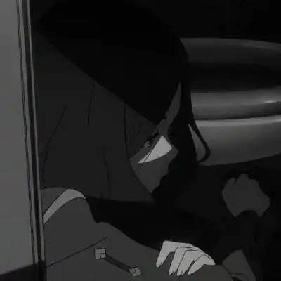 黑白抑郁症头像女动漫 微信抑郁症头像女动漫笑抑郁症头像女动漫黑色