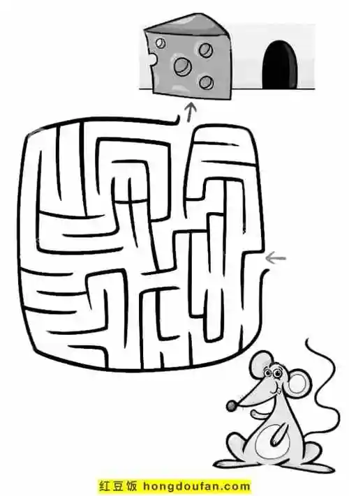 12张为3到5岁孩子们准备的可爱简单迷宫游戏图片